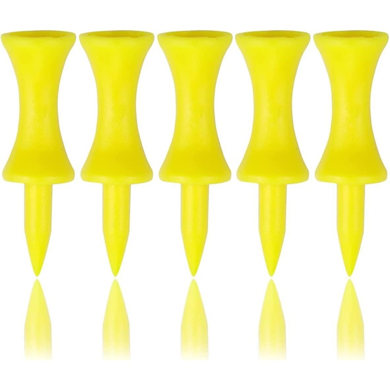 Golf Wheel Ball Nails,golf Tees Plastic 43mm 100 Countyellow