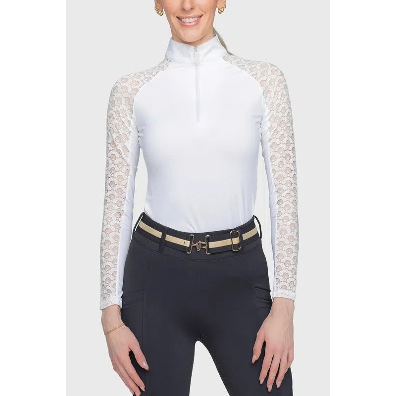 Kastel Lace L/S Top – White|XS|S|M|L|XL
