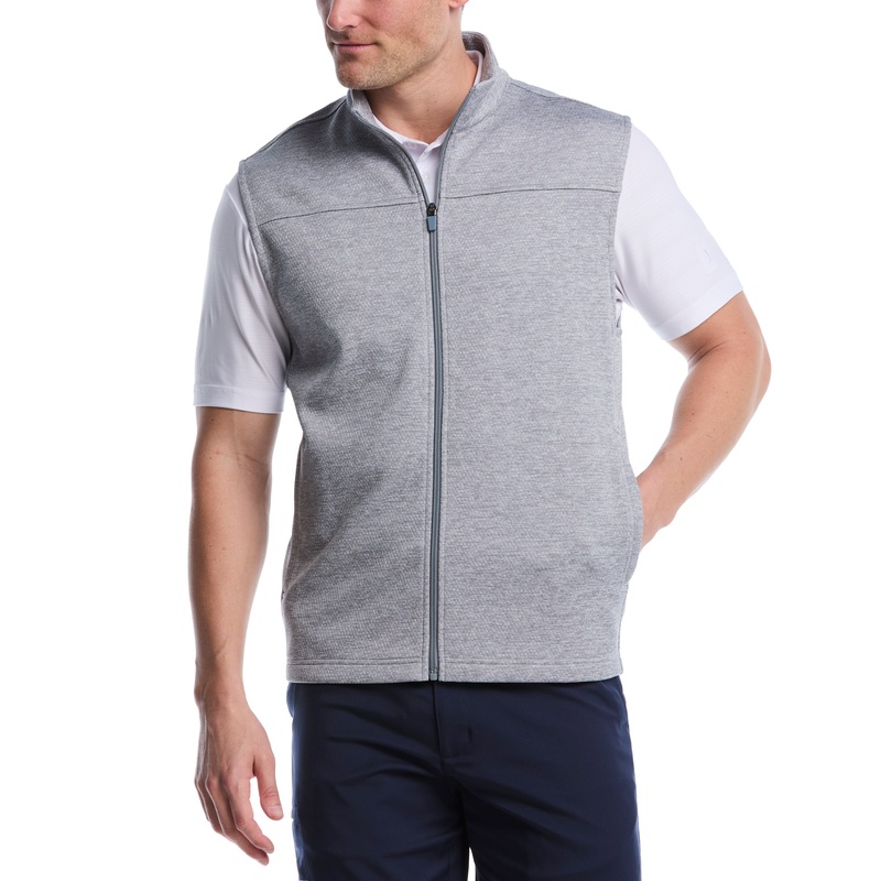 Men’s Mini Argyle Quilted Knit Golf Vest