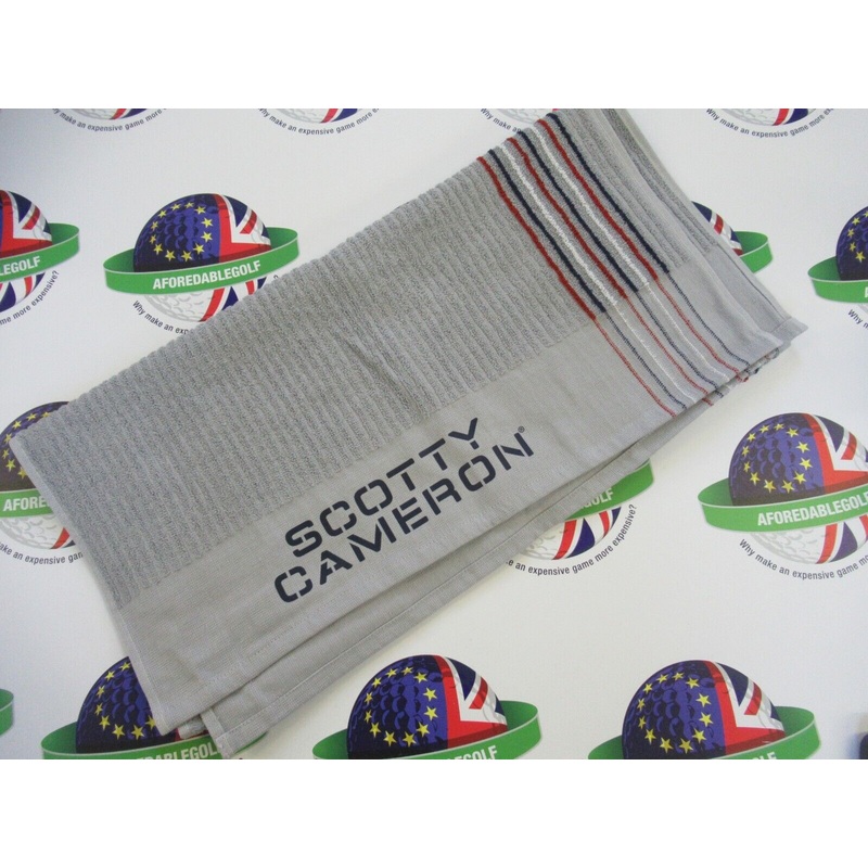 Titleist Scotty Cameron Limited Edition Vintage Caddy Towel Gray/Usa Stripe/Navy