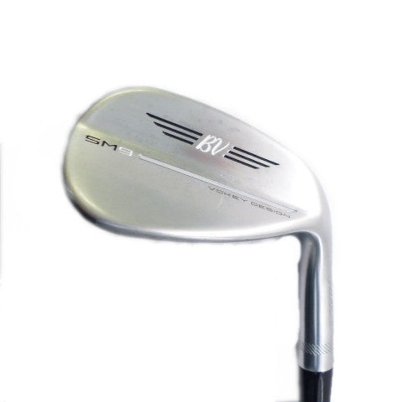 Titleist: Vokey SM9 Brushed Steel 50 F-Grind Wedge Steel Wedge Flex Right Hand