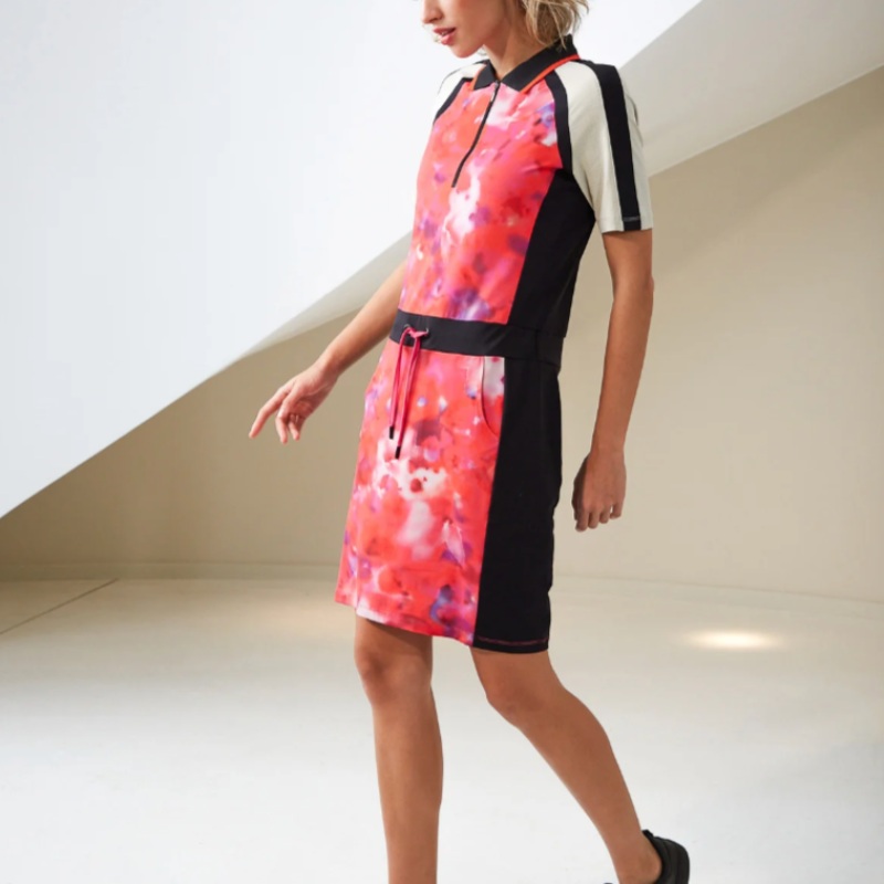 Sportalm Sorrow S/S Printed Dress – Fuchsia