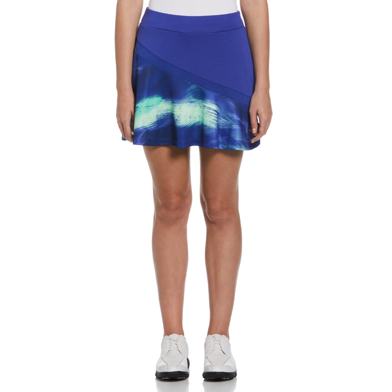 Women’s Brushed Abstract Print Flounce Golf Skort
