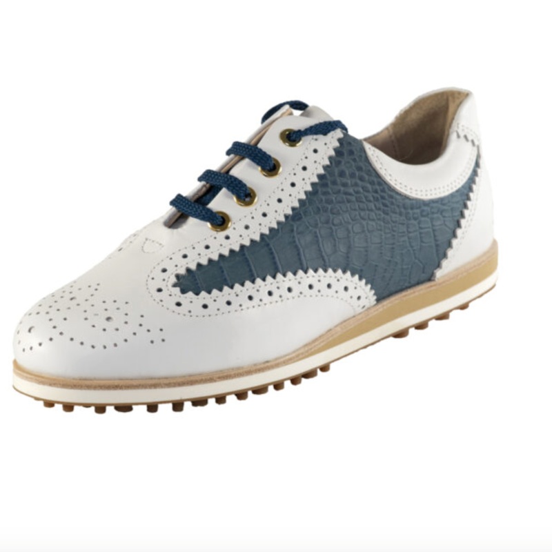 Aerogreen Prato Steel Golf Shoe – Blue Croc