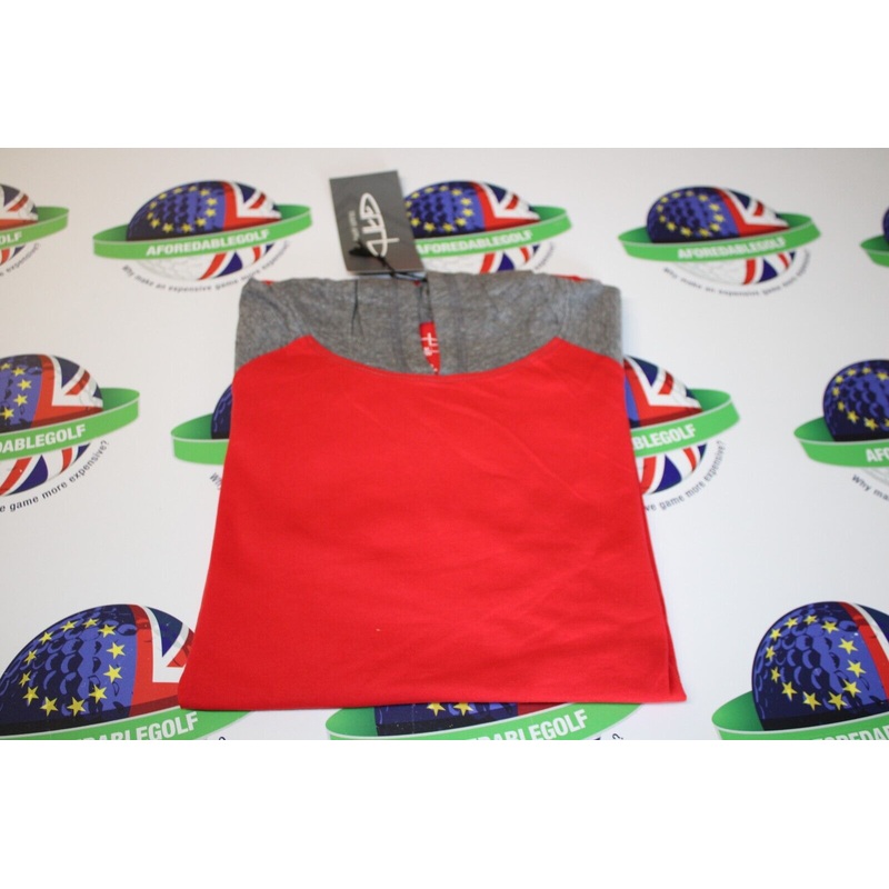 Garbinc Chad Junior Boys 100% Cotton Hooded Top Red/Grey Large Ages 9-10