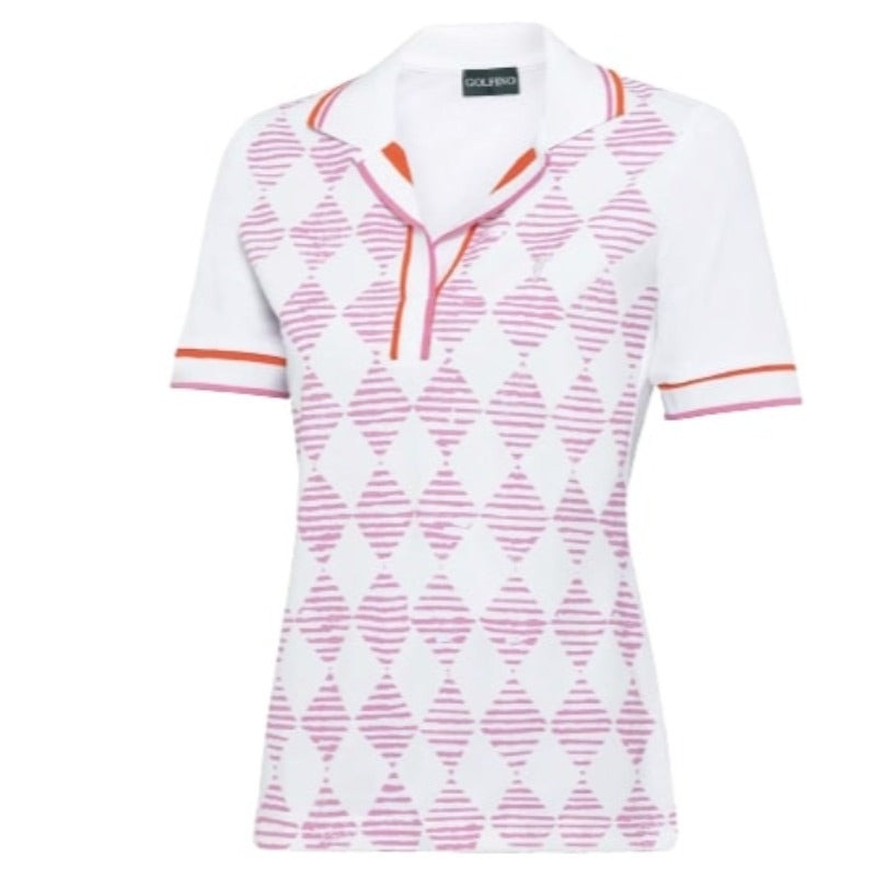 Golfino Natural Light S/S Polo – Shocking Rose