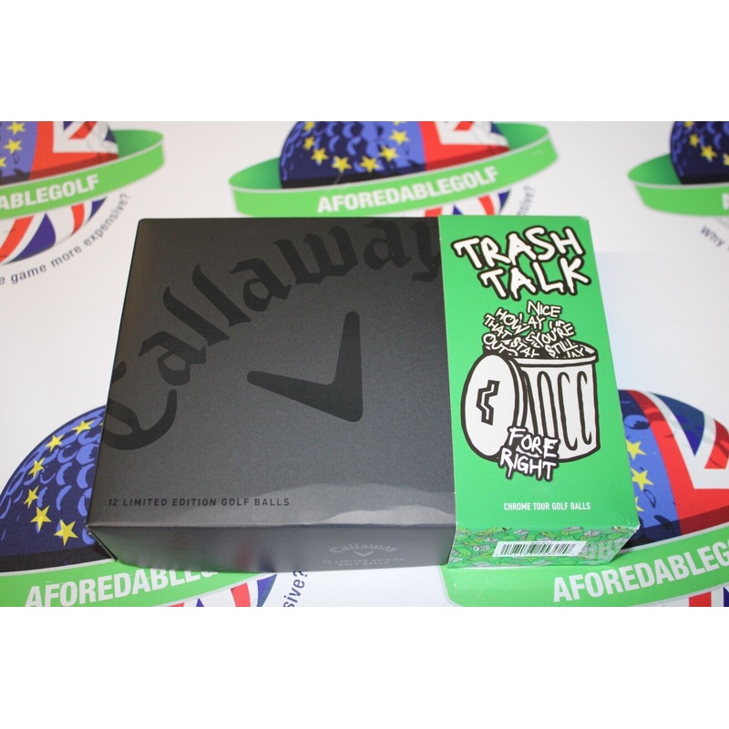 New 12 Callaway Chrome Tour Truvis Limited Edition Trash Talk Golf Balls