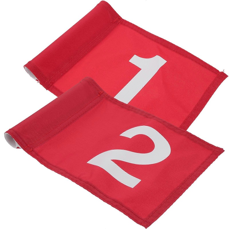 Portable Golf Practice Flags   2pcs Outdoor Training Flags for Improved Accuracy and Goal Tolerance, Easy to Install for Golf Courses and Backyards