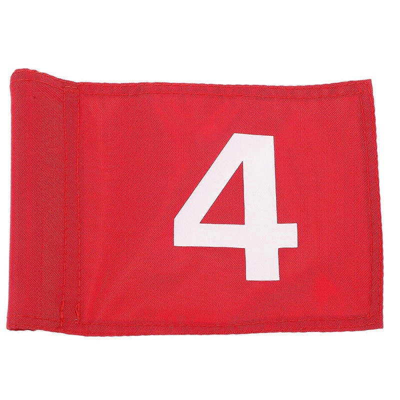 Practicing Number Flag Goal Tolerance Improvement for Golfers Space-Saving Red Nylon 8.16.10.9in 1Pack