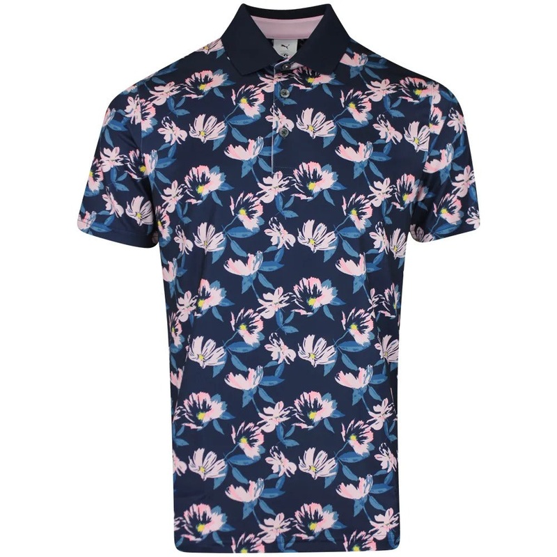 PUMA X AP Spring Florals Polo – Deep Navy