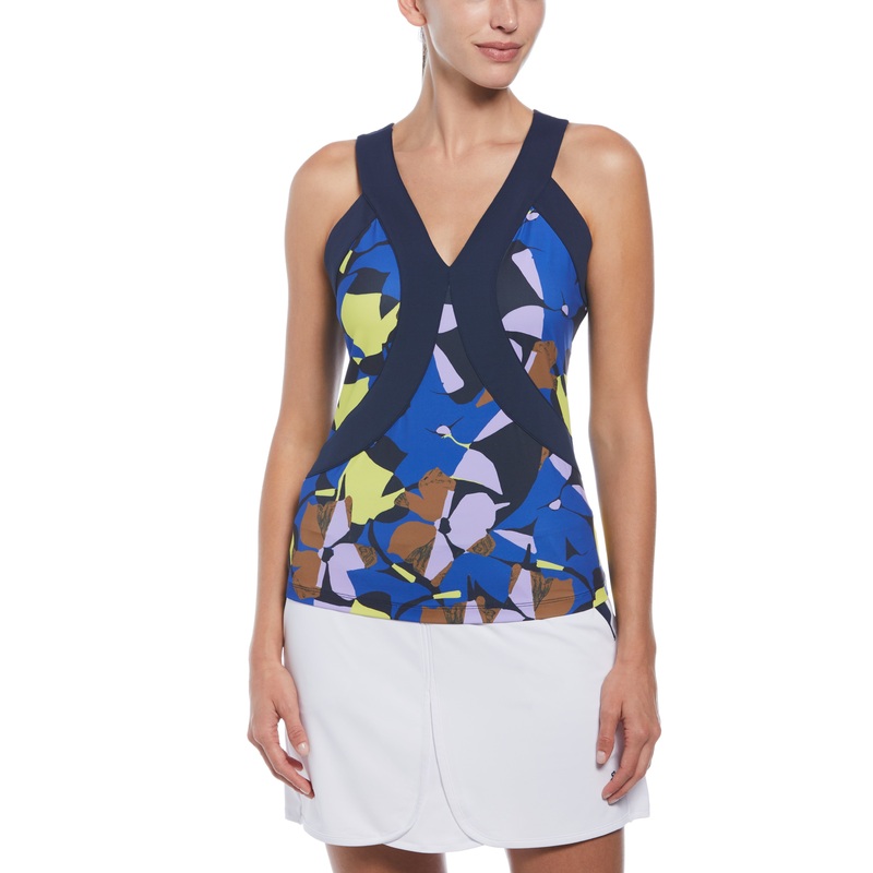 Women’s Women’s Criss-Cross Floral Tank Top