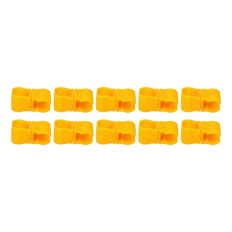 10pcs Outdoor Football Training Flag Pole Clip Buckle Plastic Scooter Flag Pole Connector