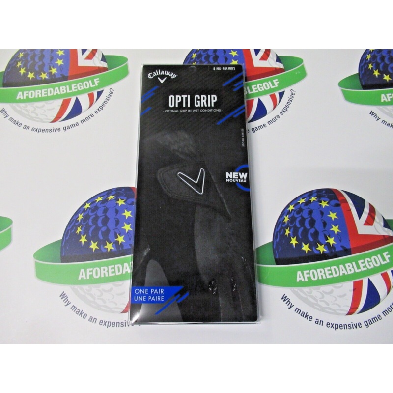 Callaway Opti Grip Black Wet Weather Gloves Small Pair