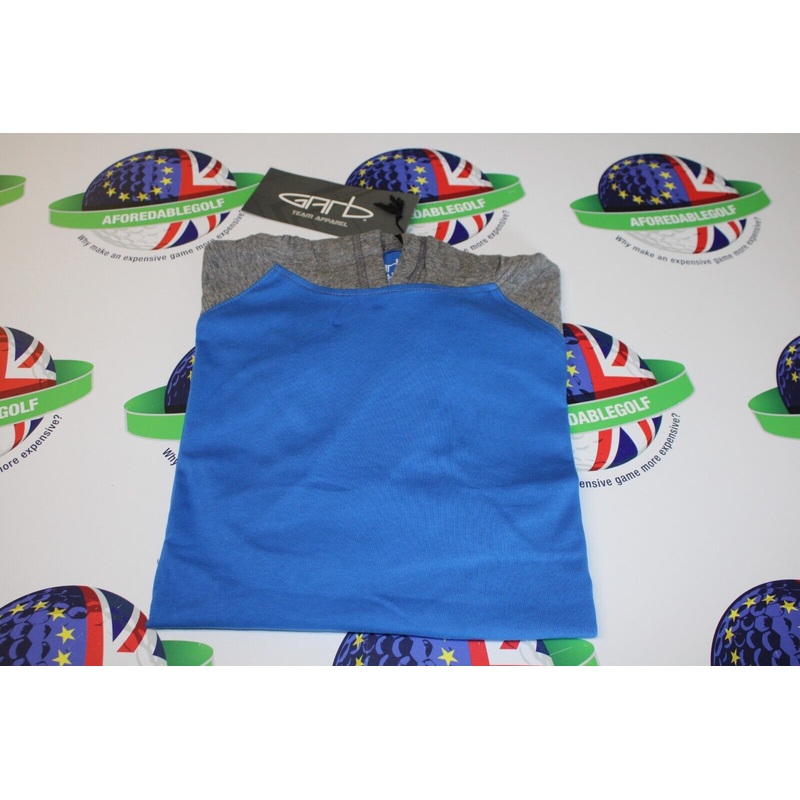 Garbinc Chad 100% Cotton Hooded Top Royal Blue/Grey XL Ages 11-12