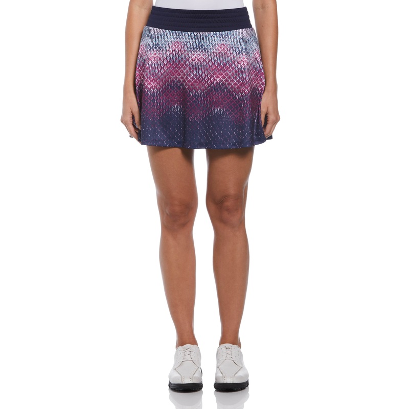Women’s Texture Print Flounce Golf Skort with Side Slit