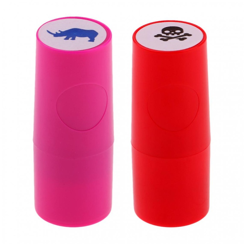 2pcs Colorfast Golf Marker Footprint Marker Elephant + Rhinoceros