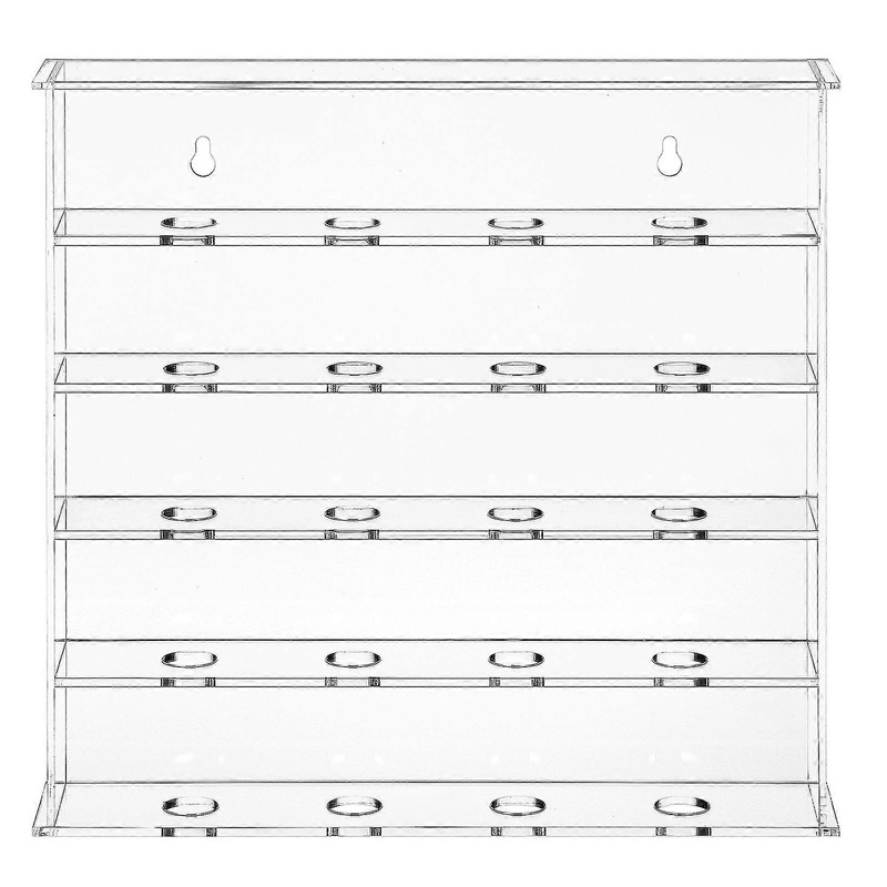 Acrylic Golf Ball Display Case Wall Mount Holder Rack for Collectors Dustproof Showcase Elegant Design for Office Study Sports Memorabilia