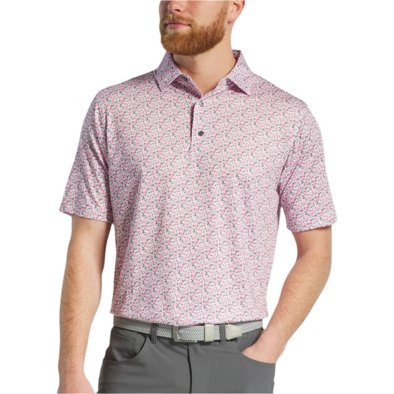 Allover Floral White w Pink/Purple Dusk/Black