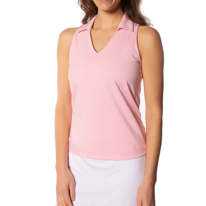 Golftini S/L Lisa Polo – Light Pink