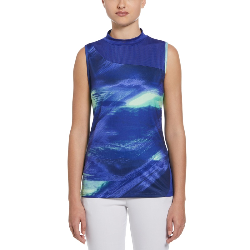 Women’s Brushed Abstract Print Golf Shirt
