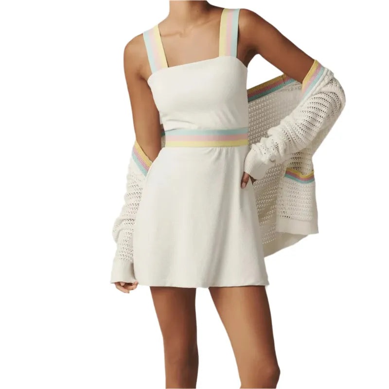Beach Riot Miriam Dress – White/Rose