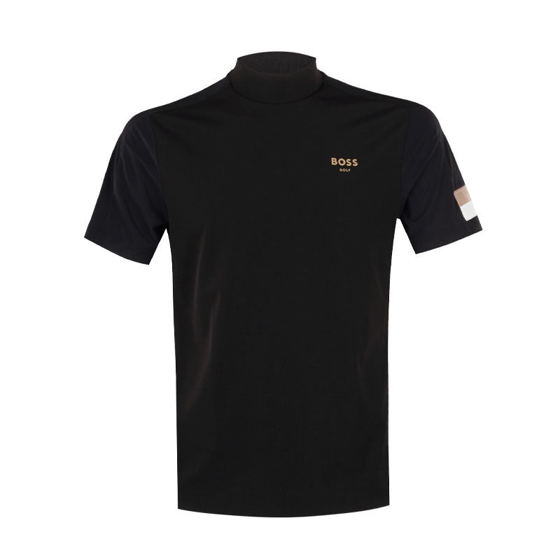 BOSS GOLF Signature Men’s Mock Shirt (Black)