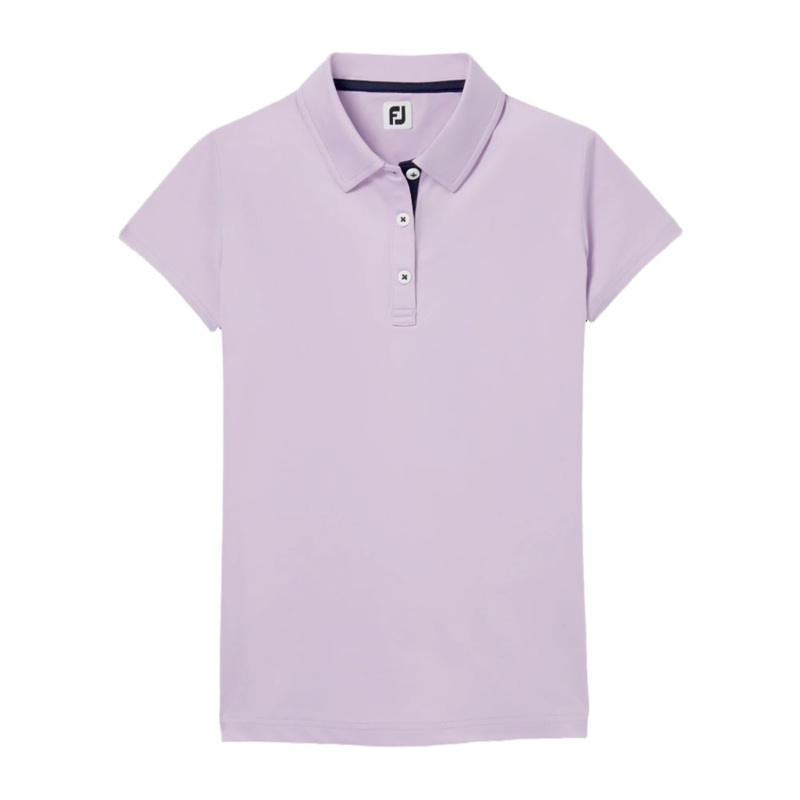 FootJoy Junior Girls Short Sleeve Polo – Lavender