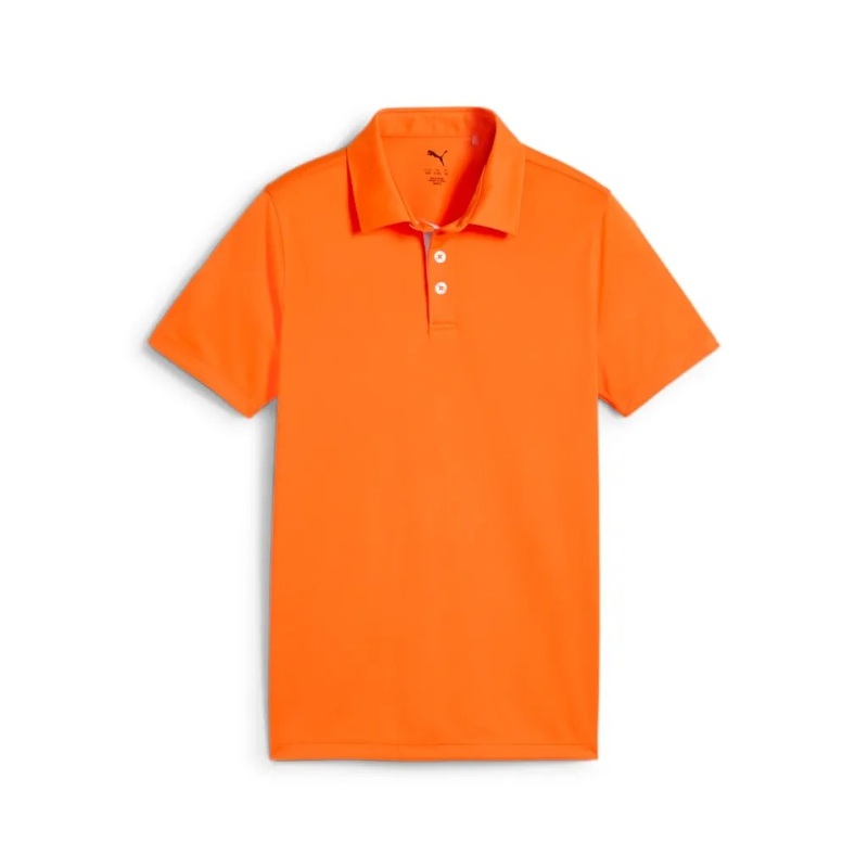 PUMA Boys Pure 2.0 Polo – Rickie Orange