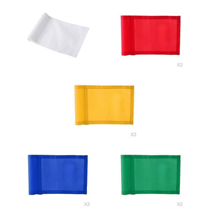 9x 7×5 Solid Nylon Golf Putting Practice Green Marker Flag Garden Yard