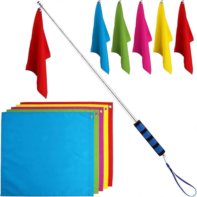 <a>5PCS Horse Training Flag, Tour Guide Flag with 63inch/1.6m Telescopic