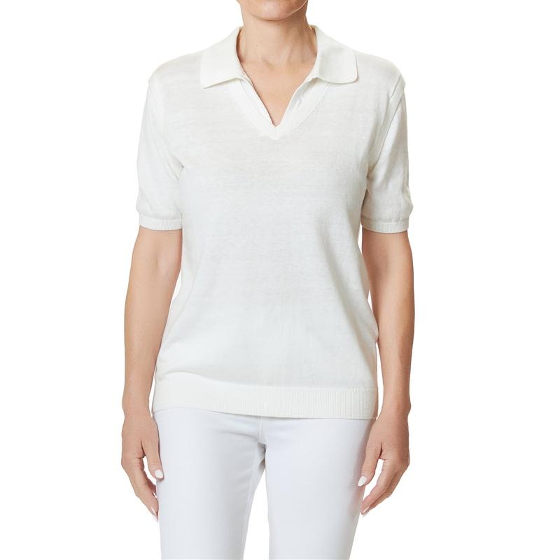 Devon Halsey Jojo Cashmere Sweater – White