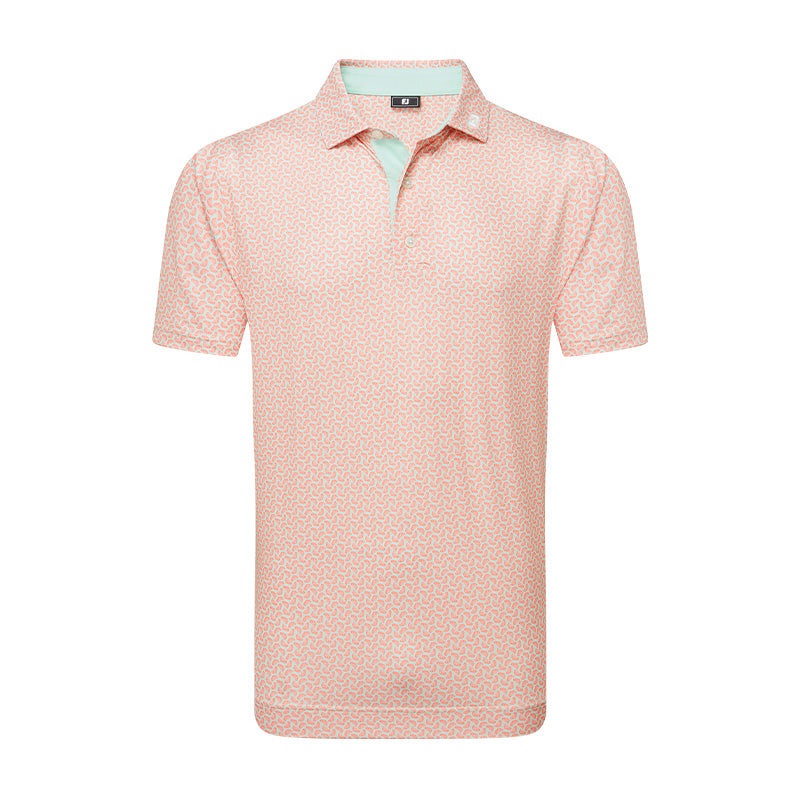 FOOTJOY Citrus Lisle Men’s Polo (Orange)