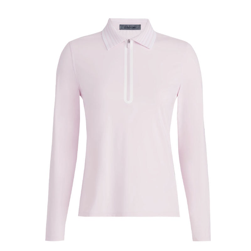 GFORE Silky Tech Nylon 1/4 Zip Women’s Polo (Blush)
