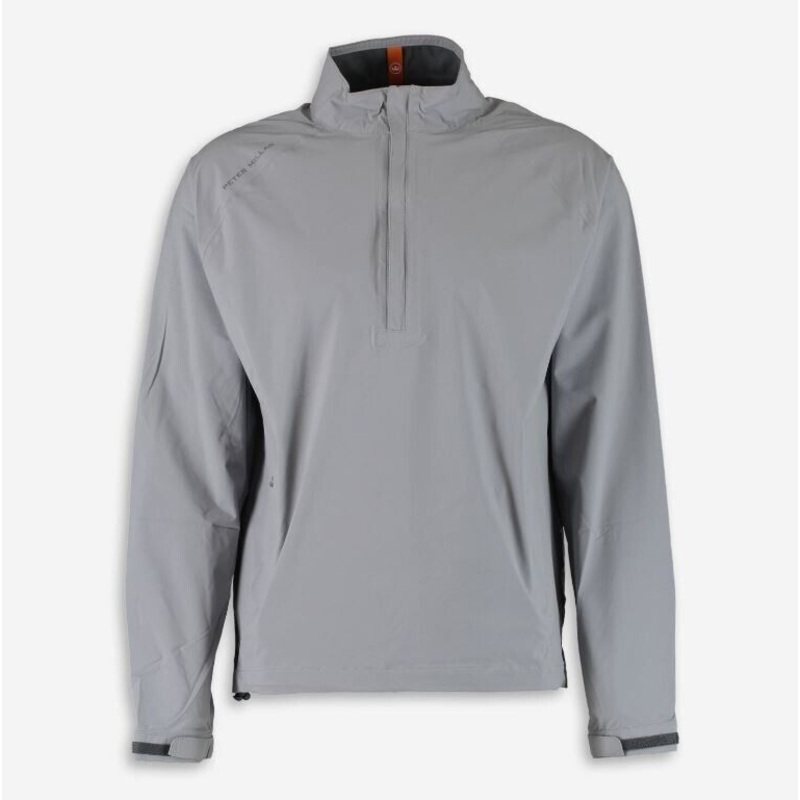 Peter Millar Shield 1/2 Zip Waterproof Jacket Grey UK Size XL