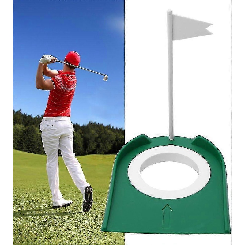 Plastic Adjustable Hole White Flag Putting Cup Practice Training Aids for Indoor Outdoor 2025
