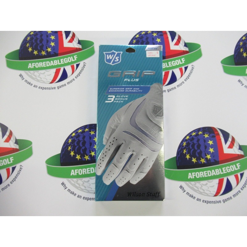 Wilson Staff Grip Plus 3 Glove Bonus Pack Left Hand Womens Gloves Size Small