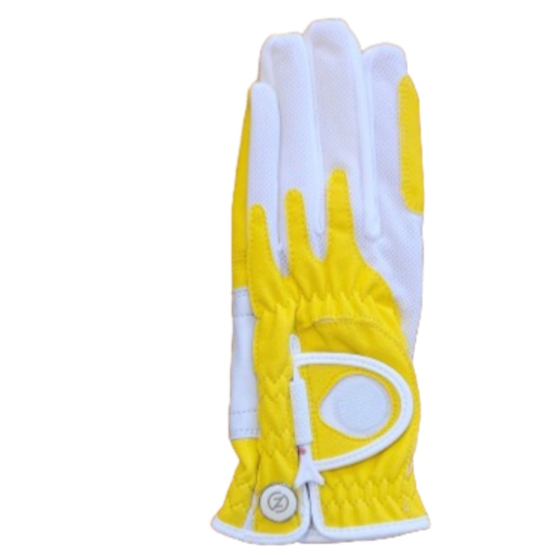 Zero Friction Golf Glove w/Magnet (Left) – Yellow