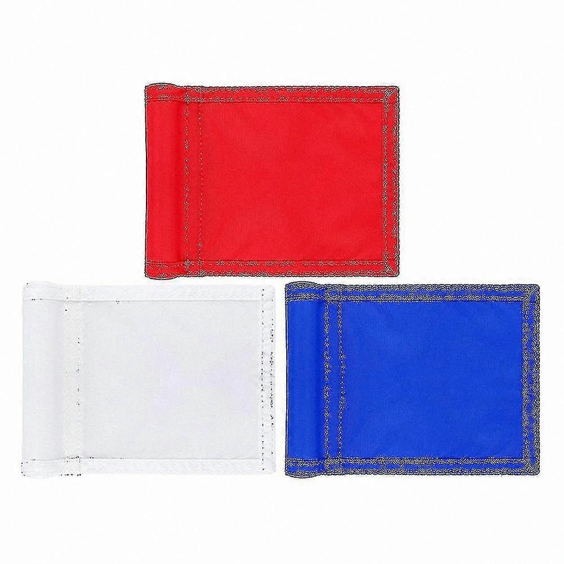 3-Pack Waterproof Golf Flags with Tube Insert for Putting Practice, 8×6 Inches