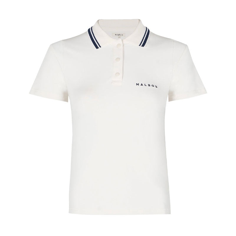MALBON GOLF Andrea Women’s Polo (White)
