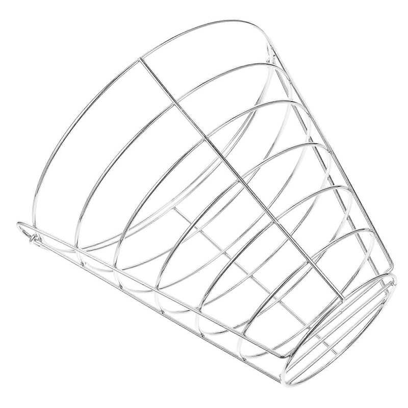 Stainless Steel Portable Golf Ball Basket with Handle  Durable, Lightweight Storage Container for Golfing Supplies and Driving Range Use