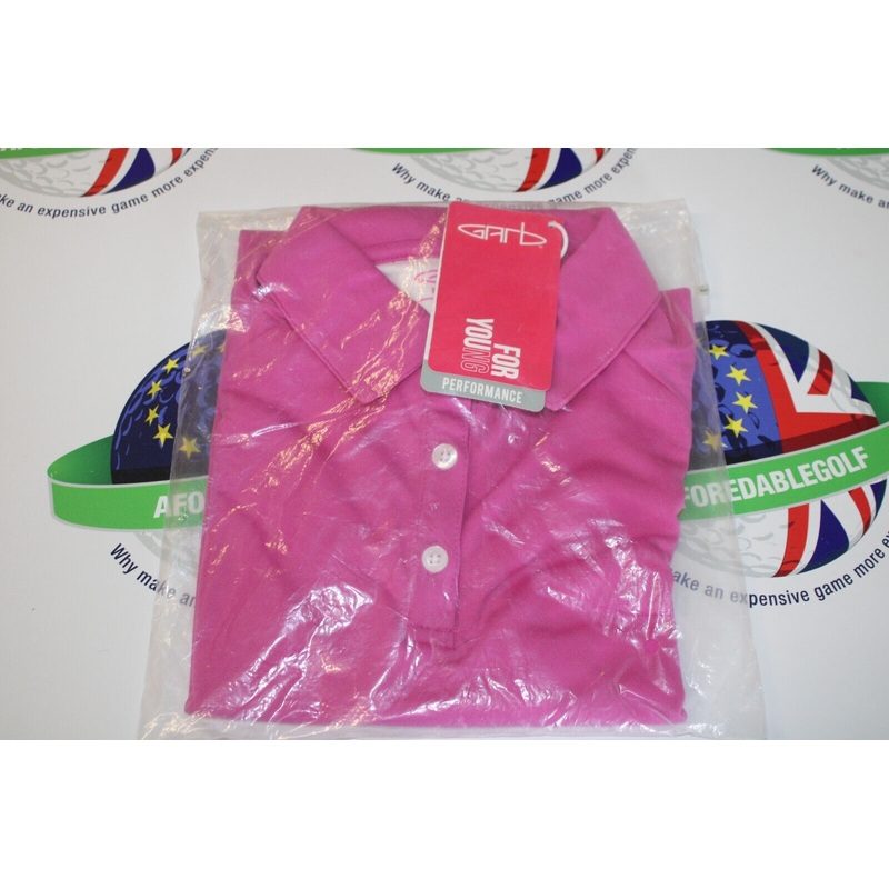 Garbinc Monica Junior Girls Polo Shirt Rose Violet Size Medium Ages 7-8