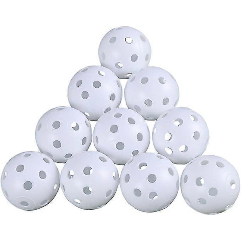 24pcs 42mm golf plastic practice ball 26 holes Golf Balls Plastic Hollow Golf Training Ball for Golf Practice