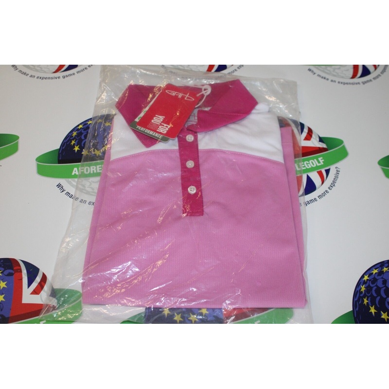 Garbinc Gianna Junior Girls Polo Shirt Rose Size Large Ages 9-10
