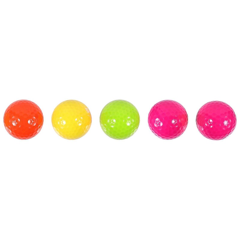 Golf Balls Soft Rubber Practice Golfs Durable Reusable Light Weight Ideal For Amateurs Lovers 5Pcs