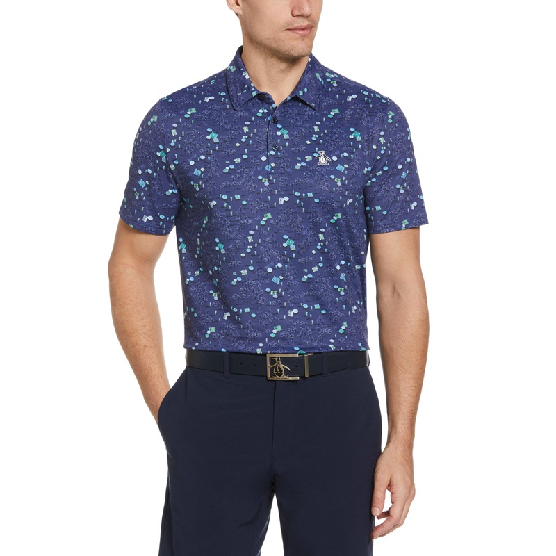 Men’s Pete In The Park Print Golf Polo