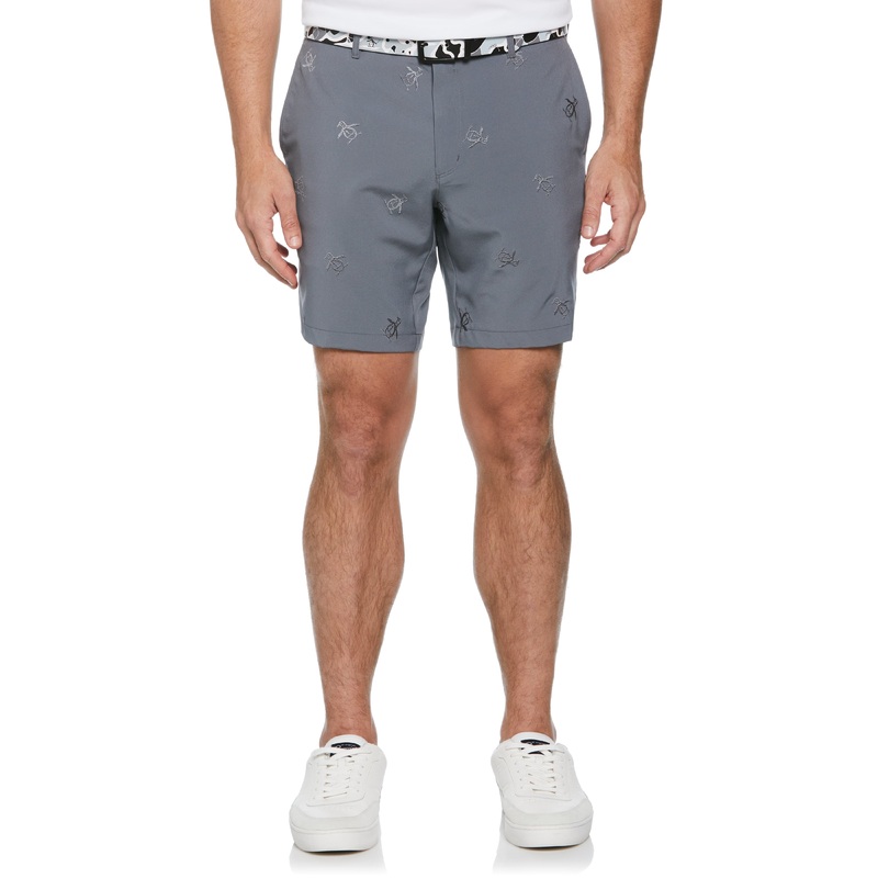 Men’s Space Dye Embriodered Golf Shorts