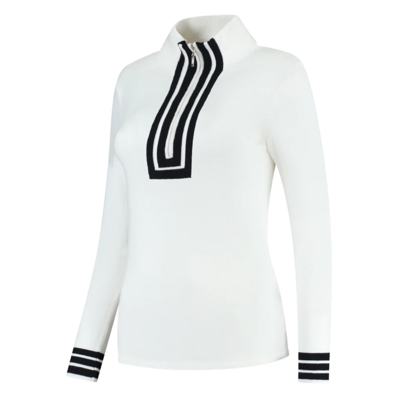 PAR69 Bout Mock Neck Sweater – Off White