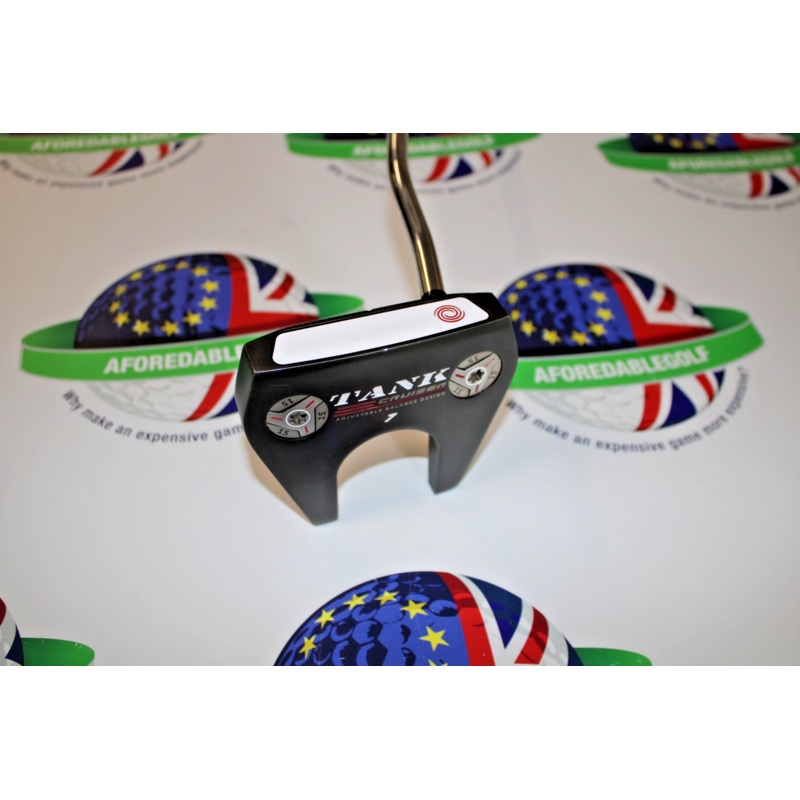 Used Odyssey Tank Cruiser #7 35 putter with new Odyssey Toulon putter grip