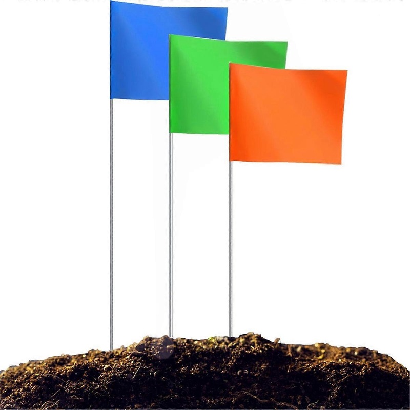 100Pack Marking Flags,Marker Flags for Lawn, Lawn Flags,Yard Markers