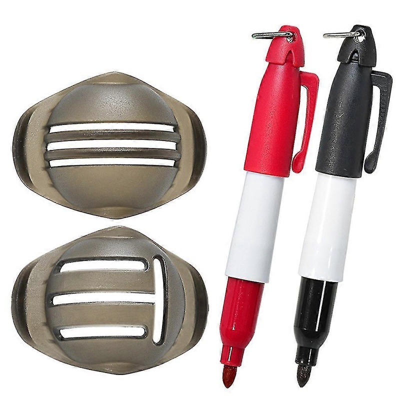 2pcs Golf Ball Alignment Line Marker Marking Template Liner Mark Alignment Tool